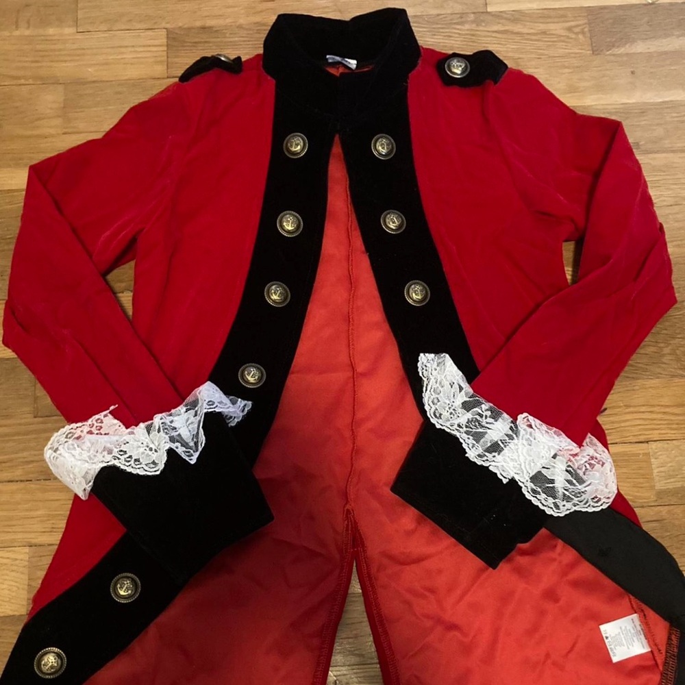 Elegant Red Costume Women's Jacket S - Picture 4 of 5